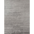Crush Hand Knotted Bamboo Silk Silver Dark Silver Area Rug 8 X 10