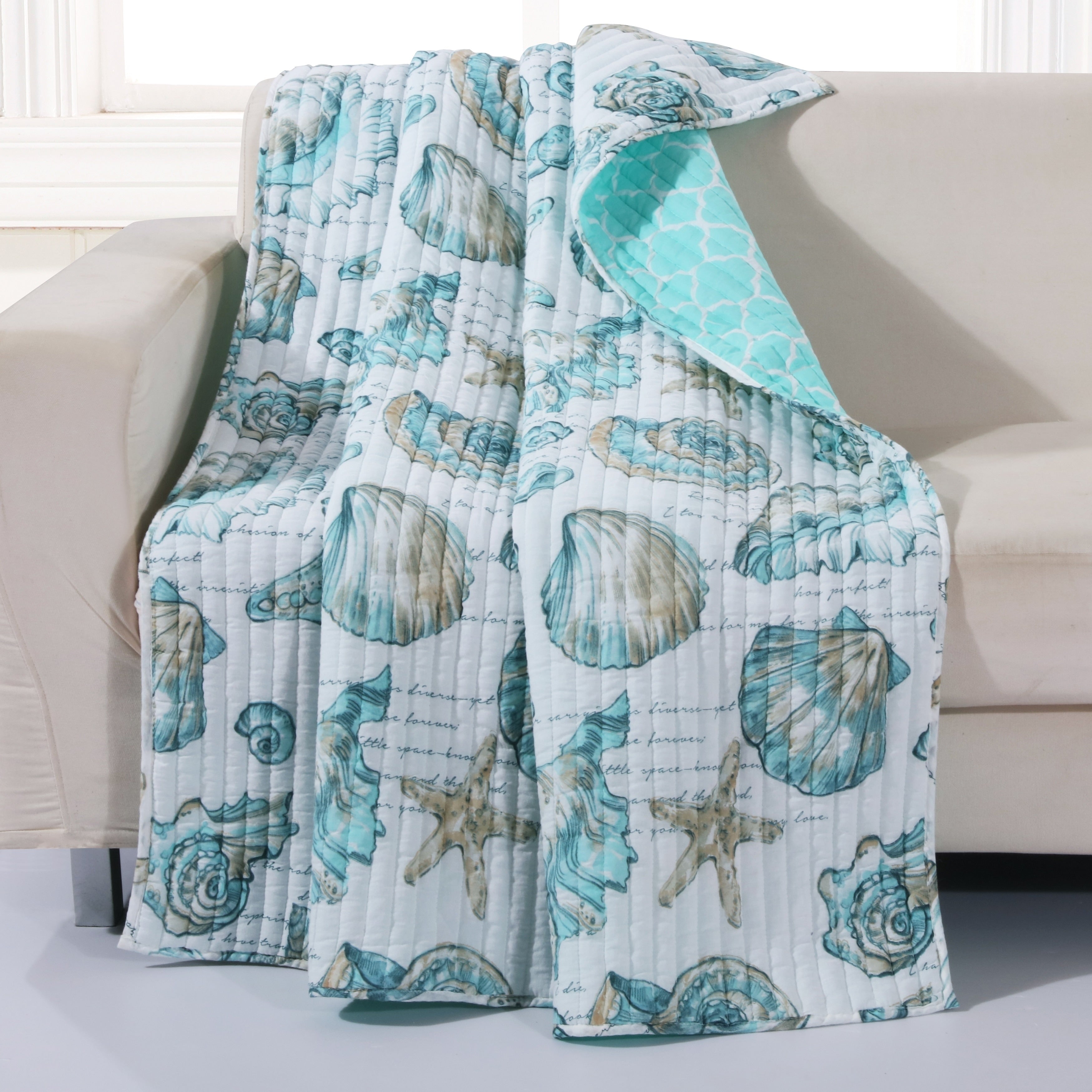 Cruz Coastal Quilted Throw