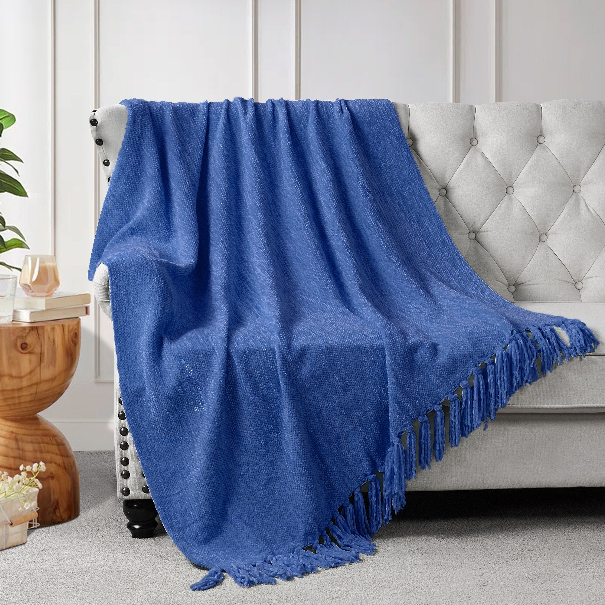 Boon Crystal Chenille Knitted Throw