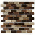 Crystal Shores 2X1 Brickjoint Mosaic Copper Coast 12.75 X 11.75