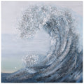 Crystal Wave Textured Metallic Hand Painted Wall Art