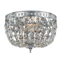 Crystorama Richmond Collection 2 Light Chrome Flush Mount
