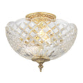 Crystorama Richmond 2 Light Olde Brass Flush Mount