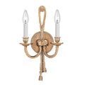 Crystorama Traditional 2 Light Olde Brass Wall Sconce