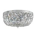 Crystorama Ceiling Mount Collection 3 Light Chrome Swarovski Elements Spectra Crystal Flush Mount