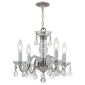 Crystorama Traditional 4 Light Chrome Chandelier
