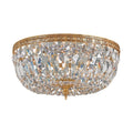 Crystorama Ceiling Mount Collection 3 Light Olde Brass Swarovski Elements Spectra Crystal Flush Mount