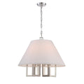 Libby Langdon Westwood 6 Light Polished Nickel Chandelier Polished Nickel
