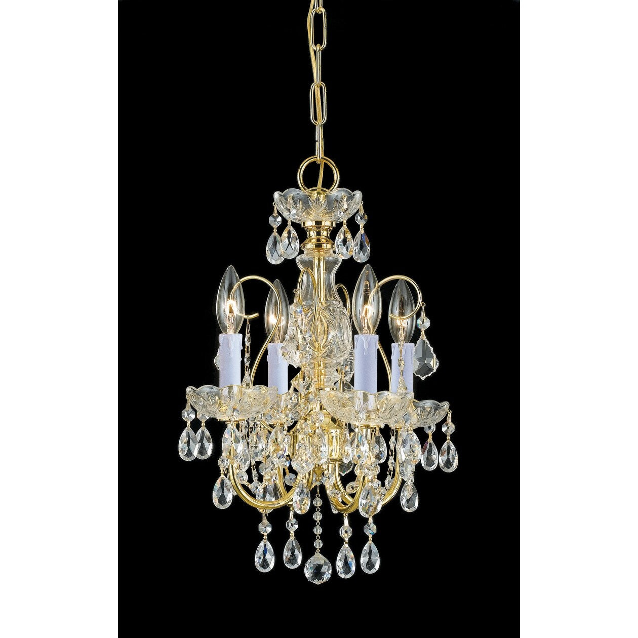 Crystorama Lighting Group Imperial 4 Light 12 Wide Chandelier With