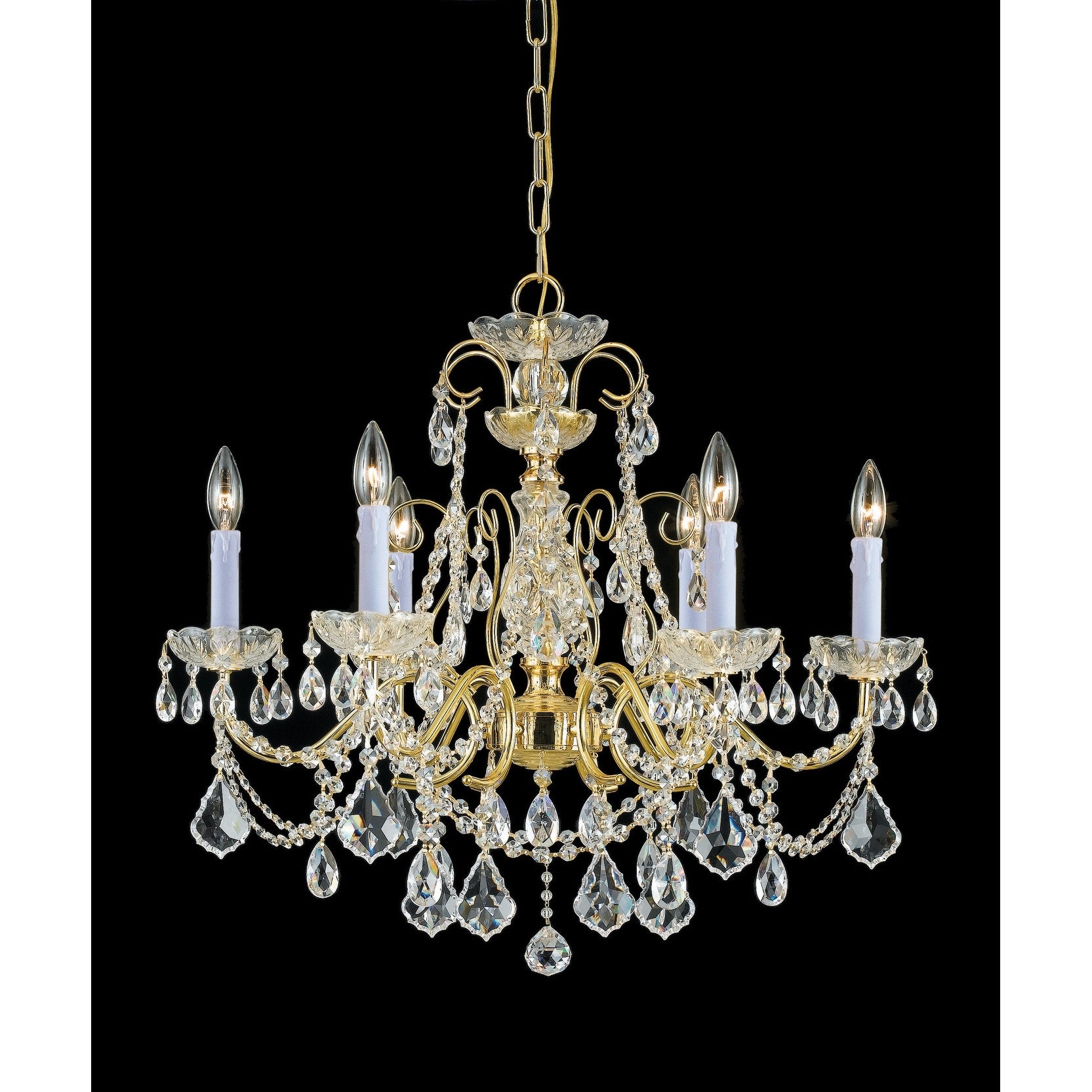 Crystorama Lighting Group Imperial 6 Light 26 Wide Chandelier With