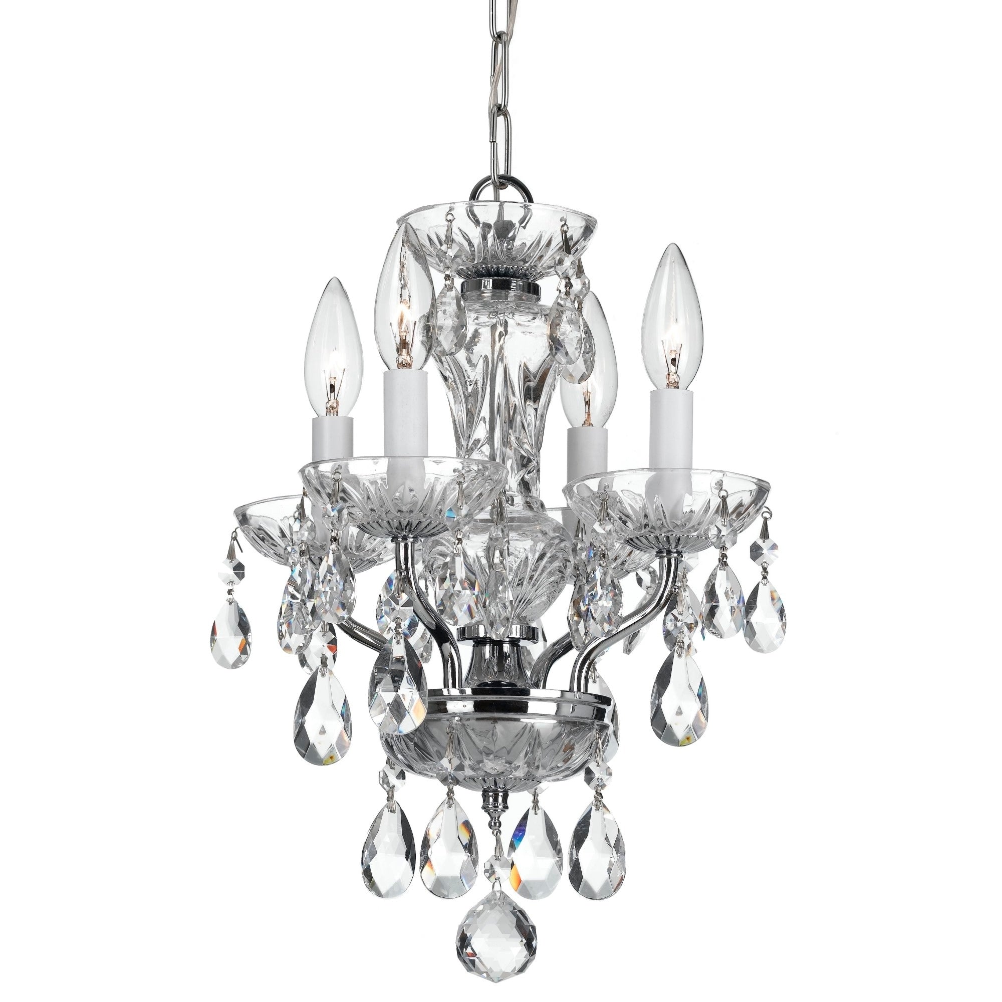 Crystorama Lighting Group Traditional Crystal 4 Light 11 Wide