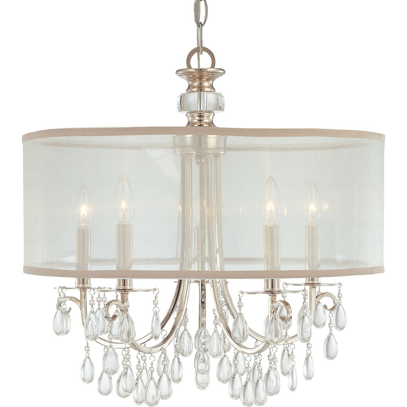 Crystorama Lighting Group 5625 Hampton 5 Light 24 Wide Drum