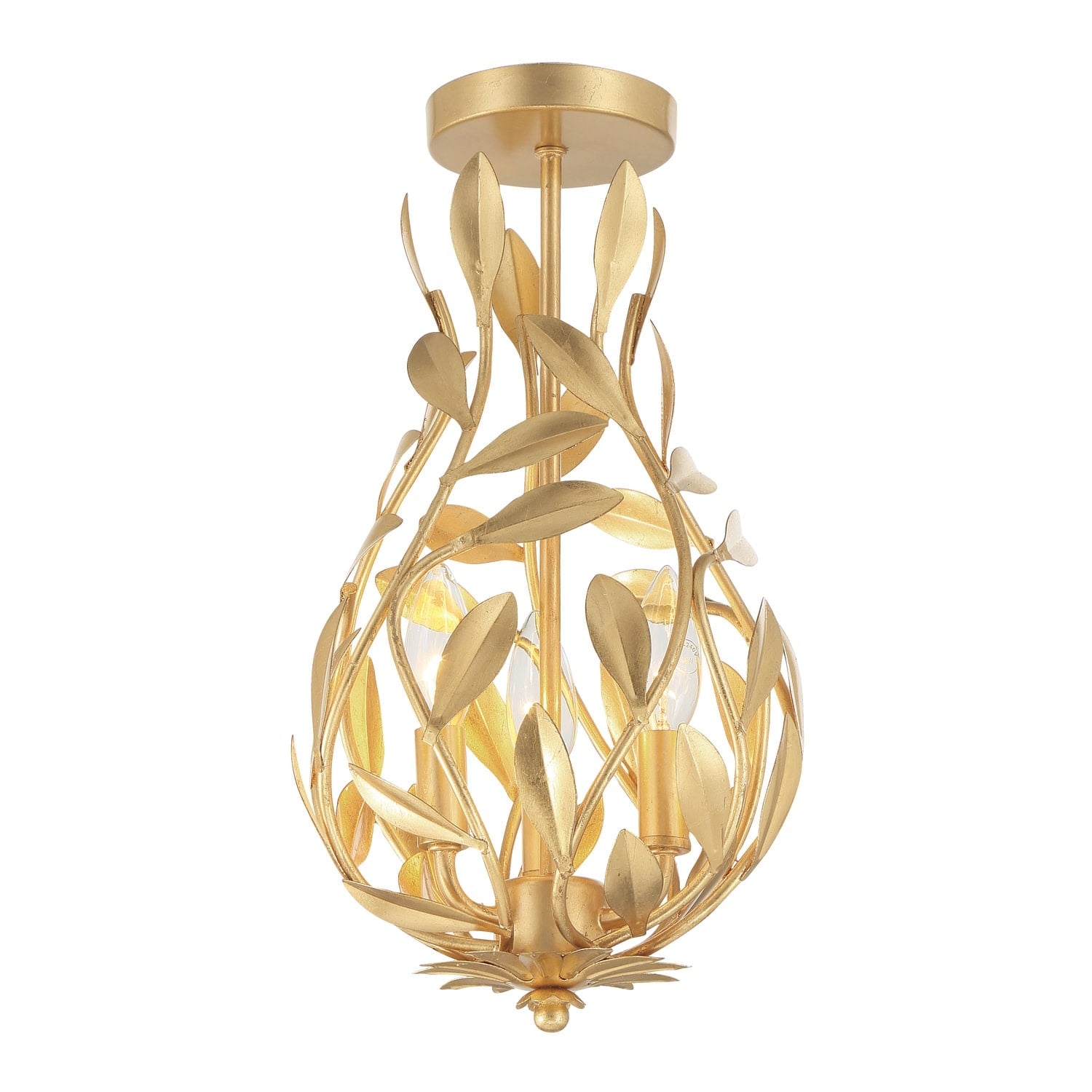 Crystorama Lighting Group 565_Ceiling Broche 3 Light 9 Wide