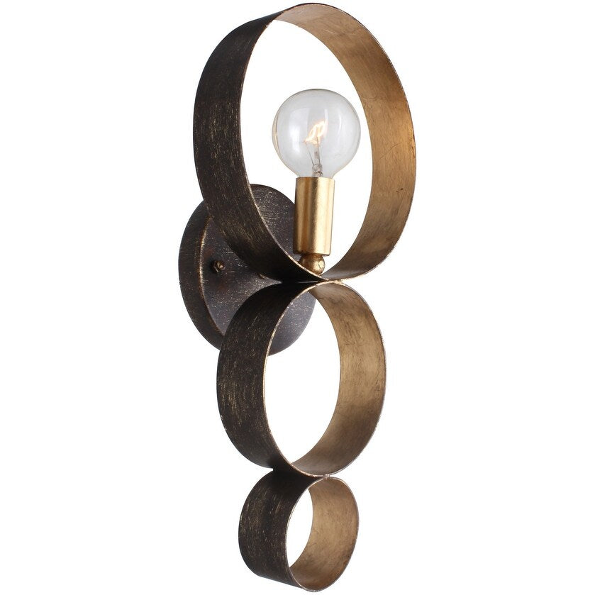 Crystorama Lighting Group Luna Single Light 14 3 4 High Wall Sconce