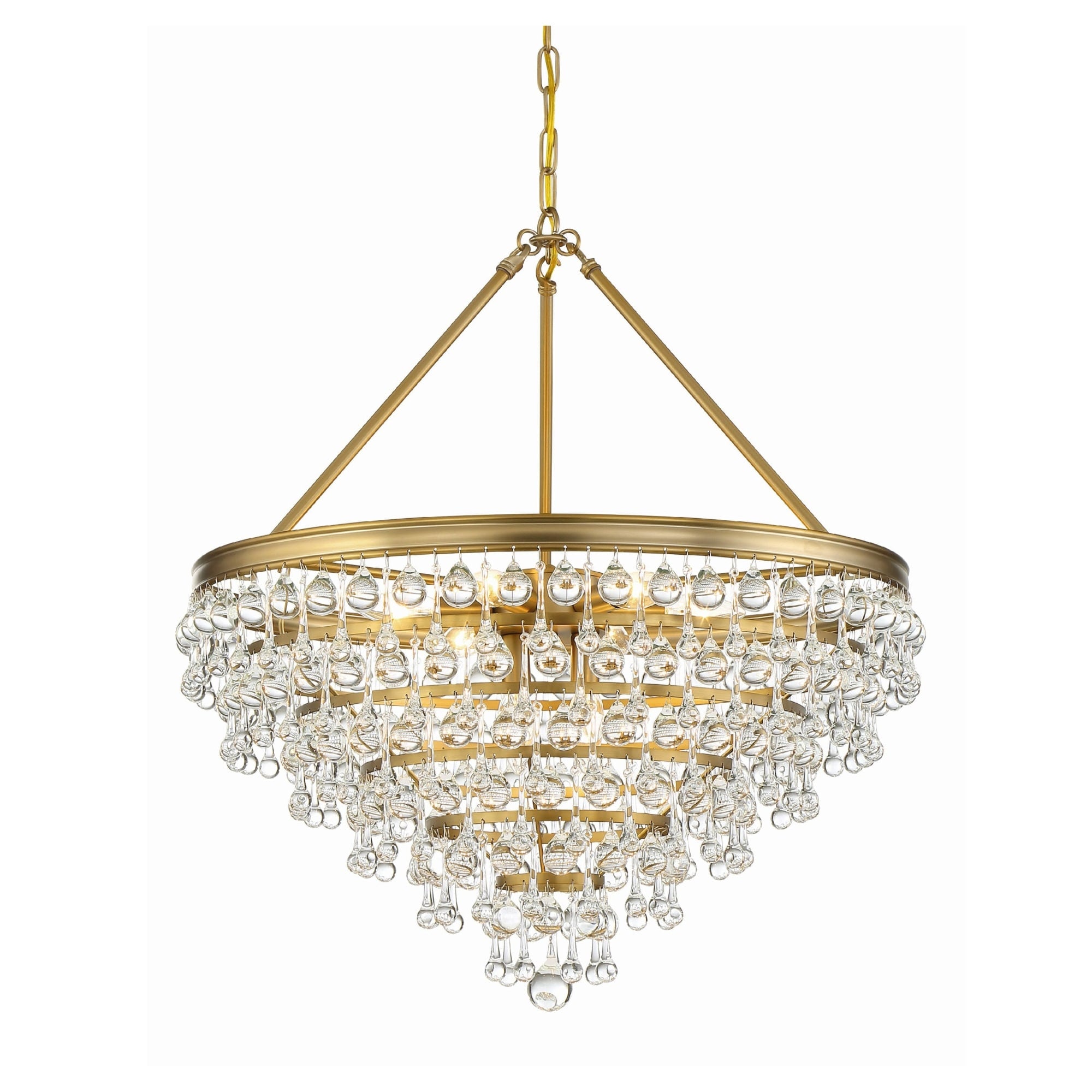 Crystorama Lighting Group Calypso 8 Light 24 Wide Chandelier With