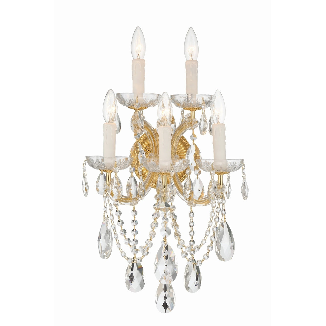 Crystorama Lighting Group Maria Theresa 5 Light 13 1 2 Wide Wall