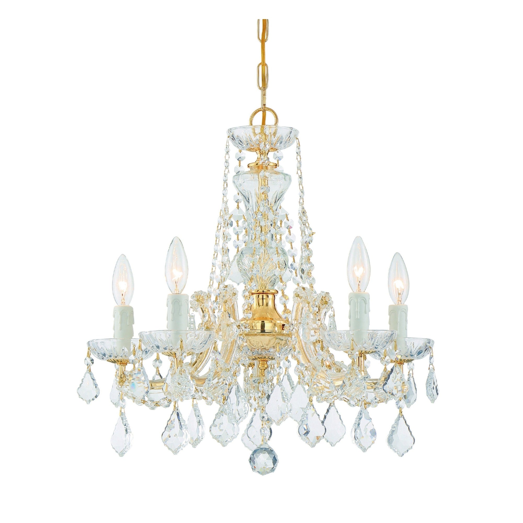 Crystorama Lighting Group 4476 Cl Saq Maria Theresa 5 Light 20 Wide