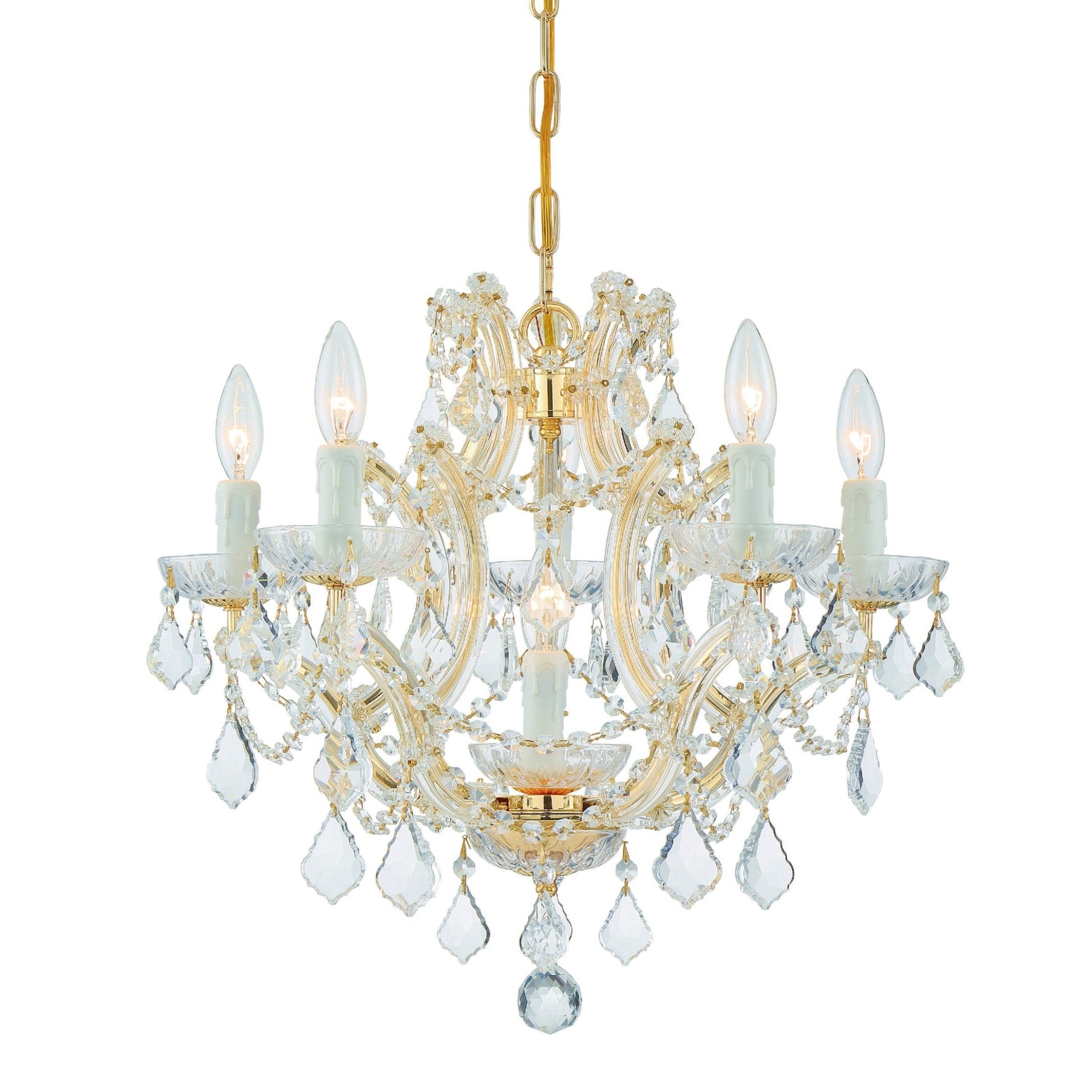 Crystorama Lighting Group 4405 Cl Saq Maria Theresa 6 Light 20 Wide