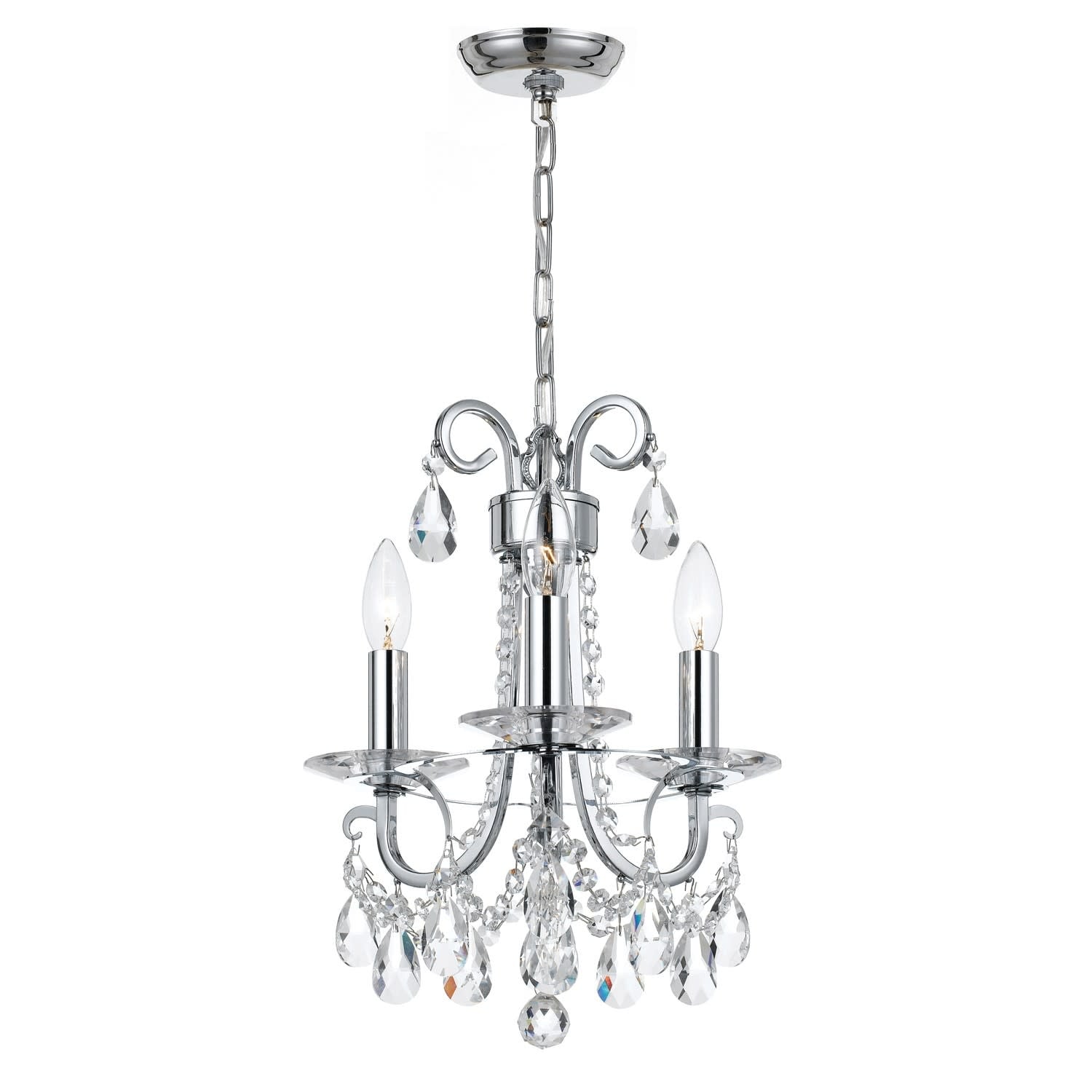 Crystorama Lighting Group Othello 3 Light 13 Wide Chandelier With