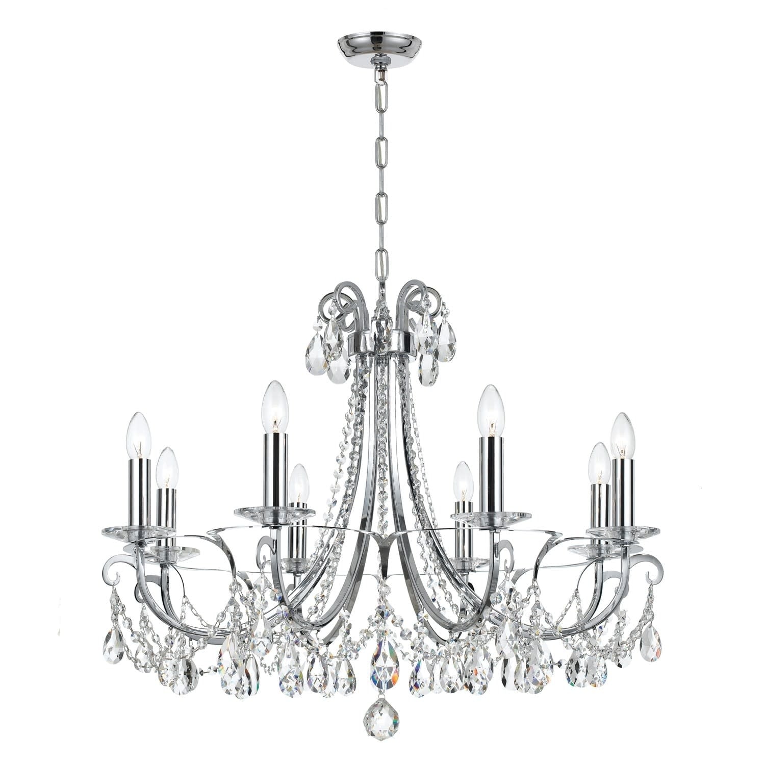 Crystorama Lighting Group 6828 Cl Mwp Othello 8 Light 31 Wide