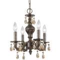 Crystorama Lighting Group Paris Flea Market 4 Light 14 Wide Wrought