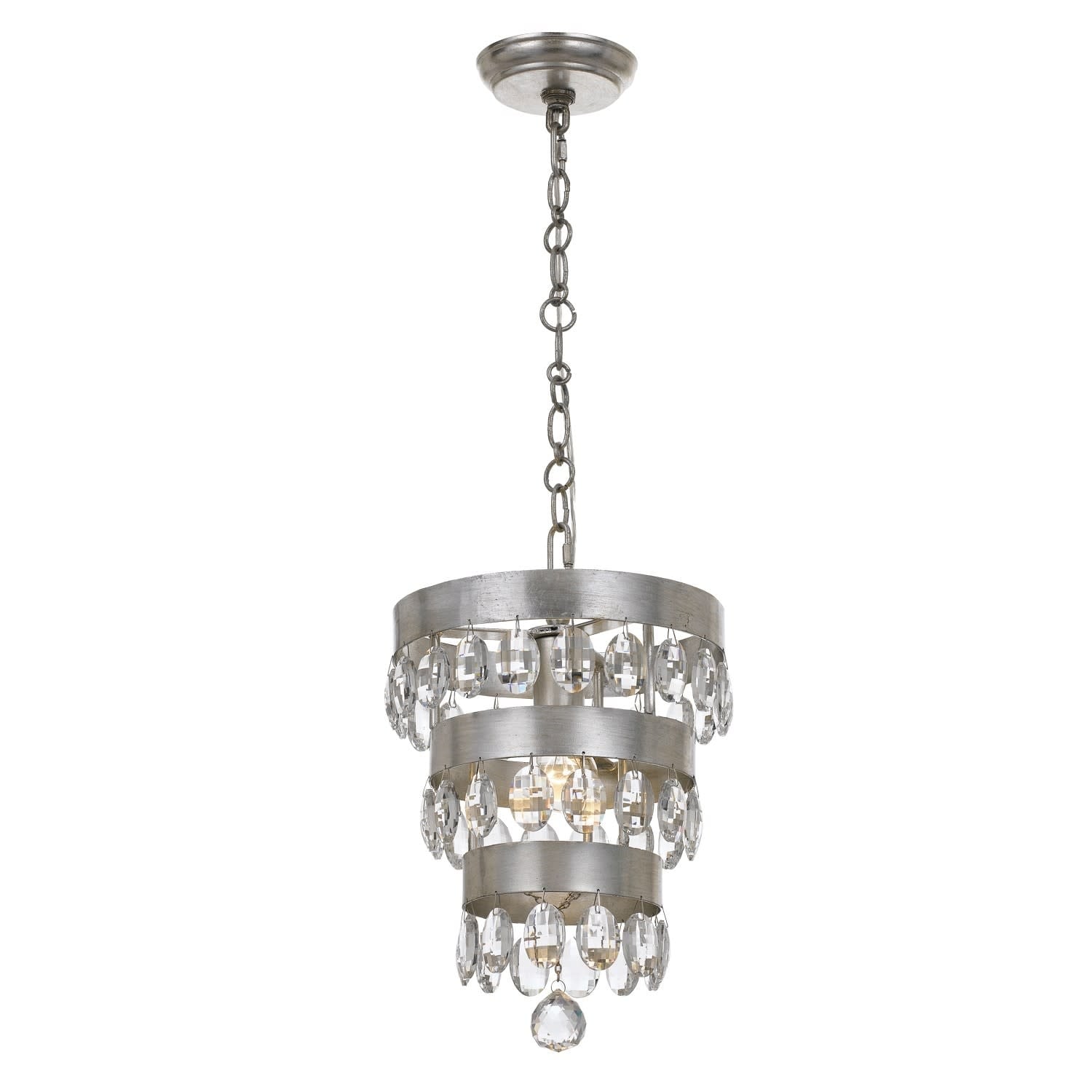 Crystorama Lighting Group Perla Single Light 10 Wide Mini Chandelier