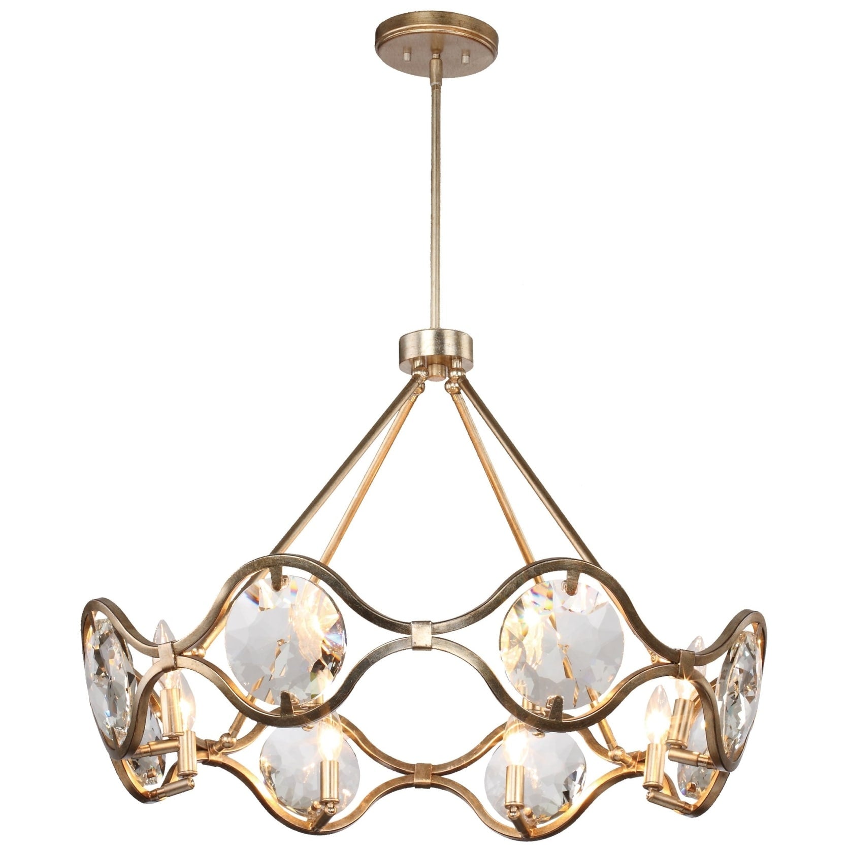 Crystorama Lighting Group Quincy 8 Light 29 1 2 Wide Taper Candle