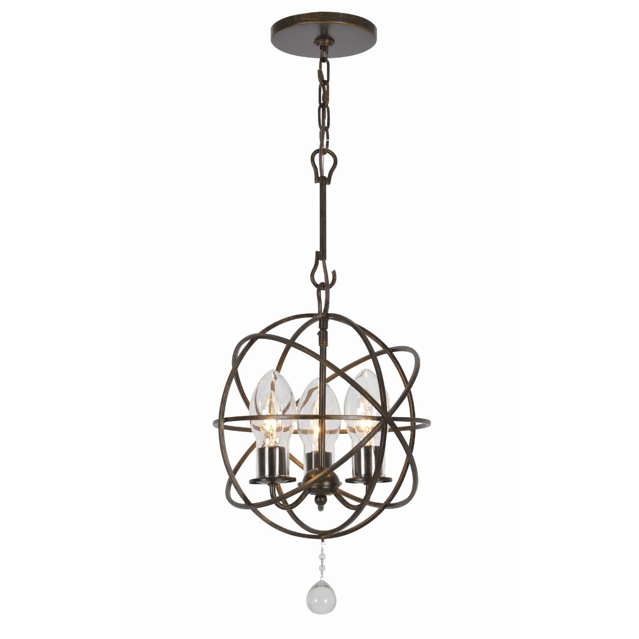Crystorama Lighting Group Sol 9325 Solaris 3 Light 12 Wide Globe