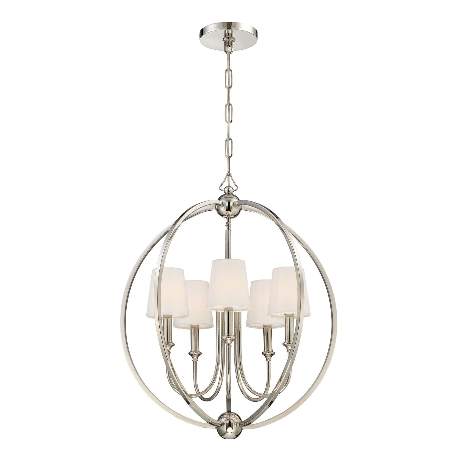 Crystorama Lighting Group 2247 Sylvan 5 Light 22 1 2 Wide Chandelier