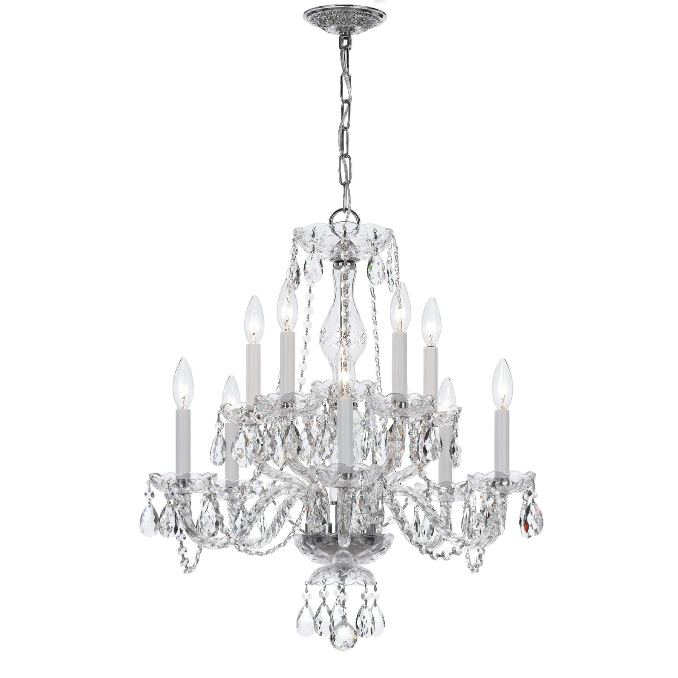 Crystorama Lighting Group 5080 Cl Saq Traditional Crystal 10 Light 22