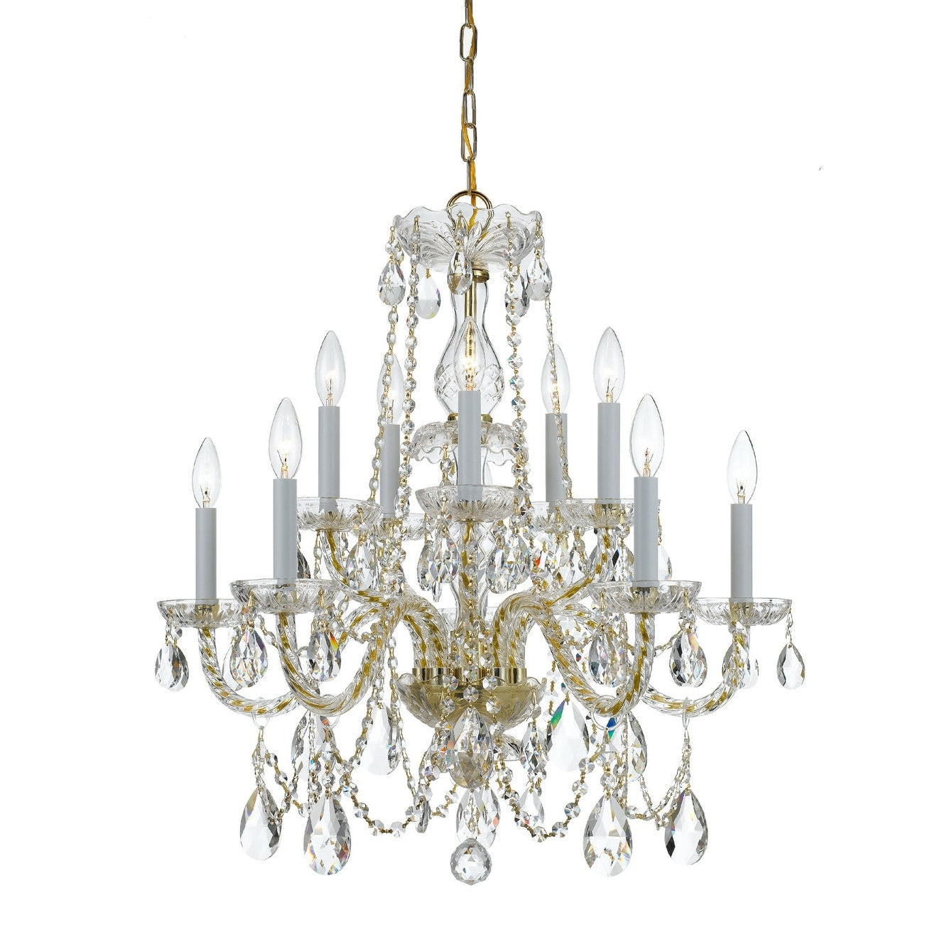 Crystorama Lighting Group 1130 Cl Saq Traditional Crystal 10 Light 26