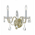 Crystorama Lighting Group Traditional Crystal 2 Light 15 Wide Wall