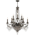 Crystorama Lighting Group 5168 Cl Mwp Vanderbilt 12 Light 34 Wide