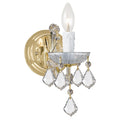 Crystorama Maria Theresa 1 Light Gold Wall Sconce