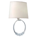 Crystorama Mirage Collection 2 Light Polished Nickel Wall Sconce