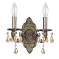 Crystorama Paris Market Collection 2 Light Venetian Bronze Wall Sconce