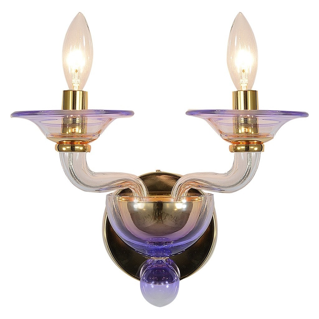 Stella 2 Light Gold Wall Sconce