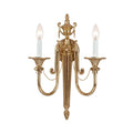 Crystorama Traditional 2 Light Olde Brass Wall Sconce