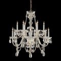 Crystorama Traditional Crystal Collection 12 Light Polished Brass Italian Crystal Chandelier
