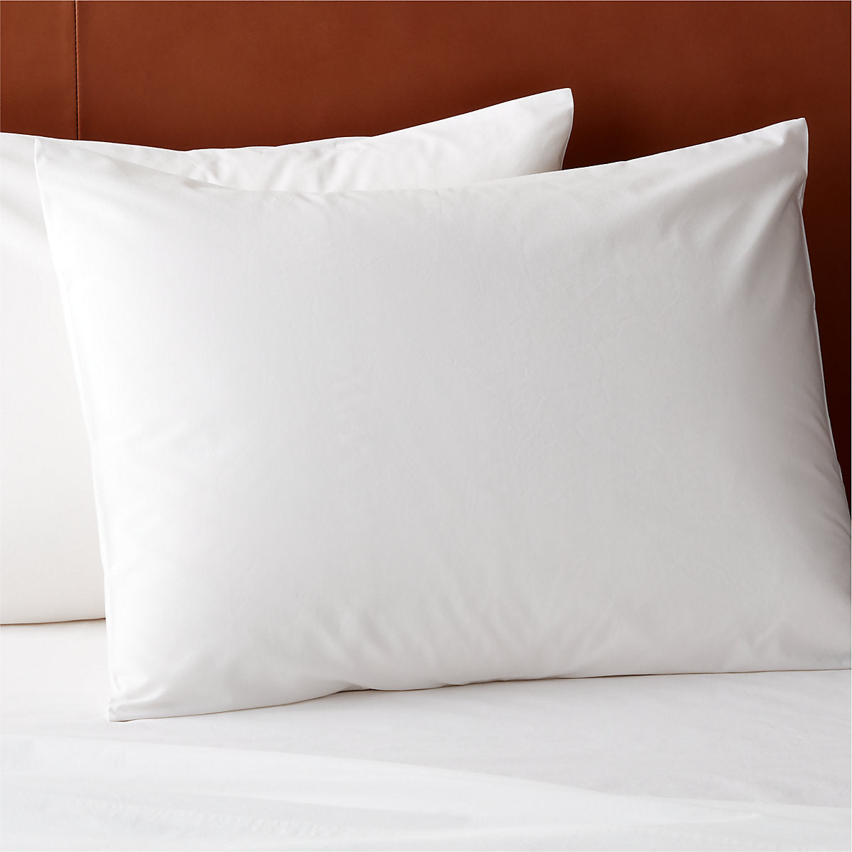 Classic Organic Cotton Percale 400 Thread Count White King Duvet Cover