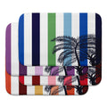 Cuban Flare Thin Stripe Palm Bath Mat