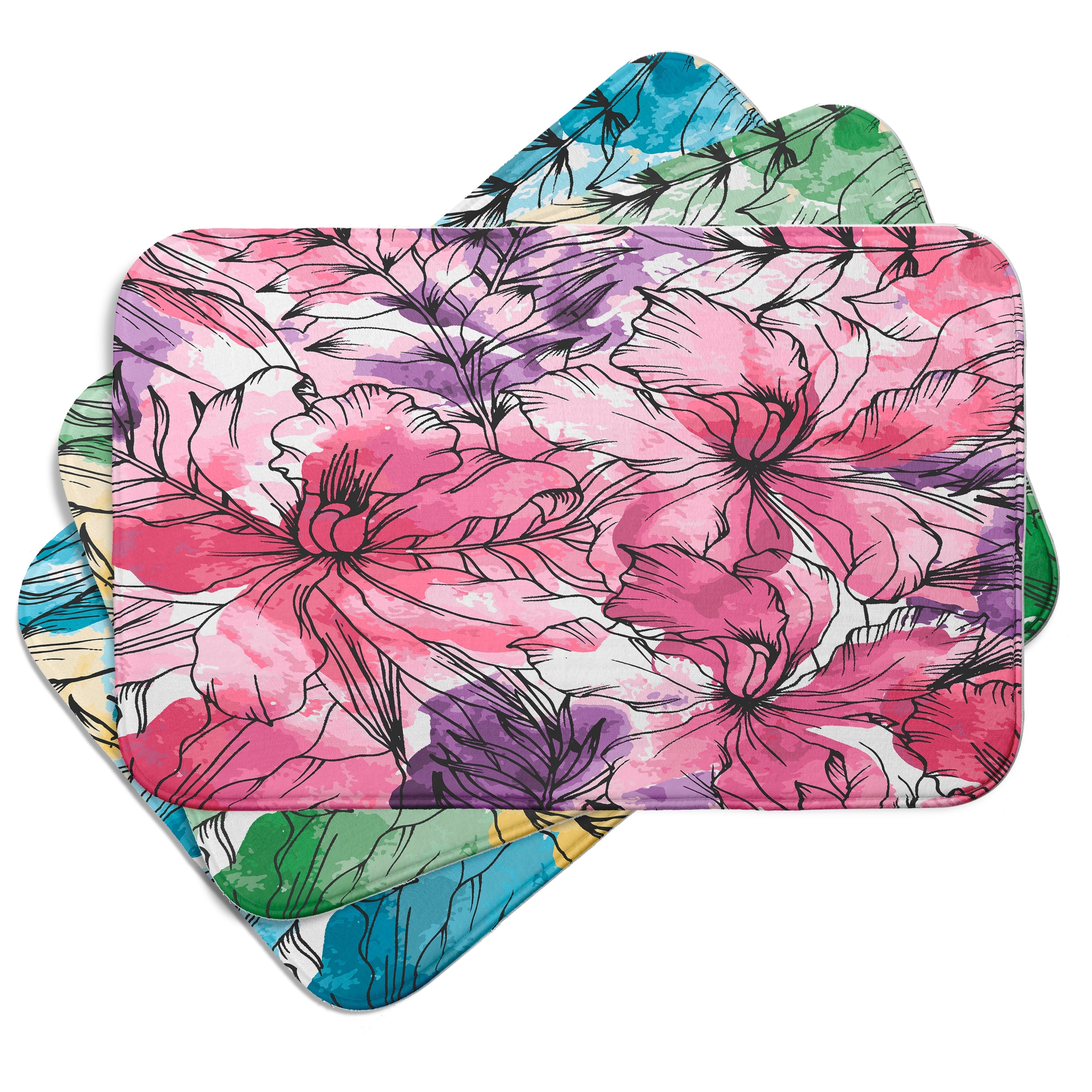 Cuban Flare Zentangle Bath Mat