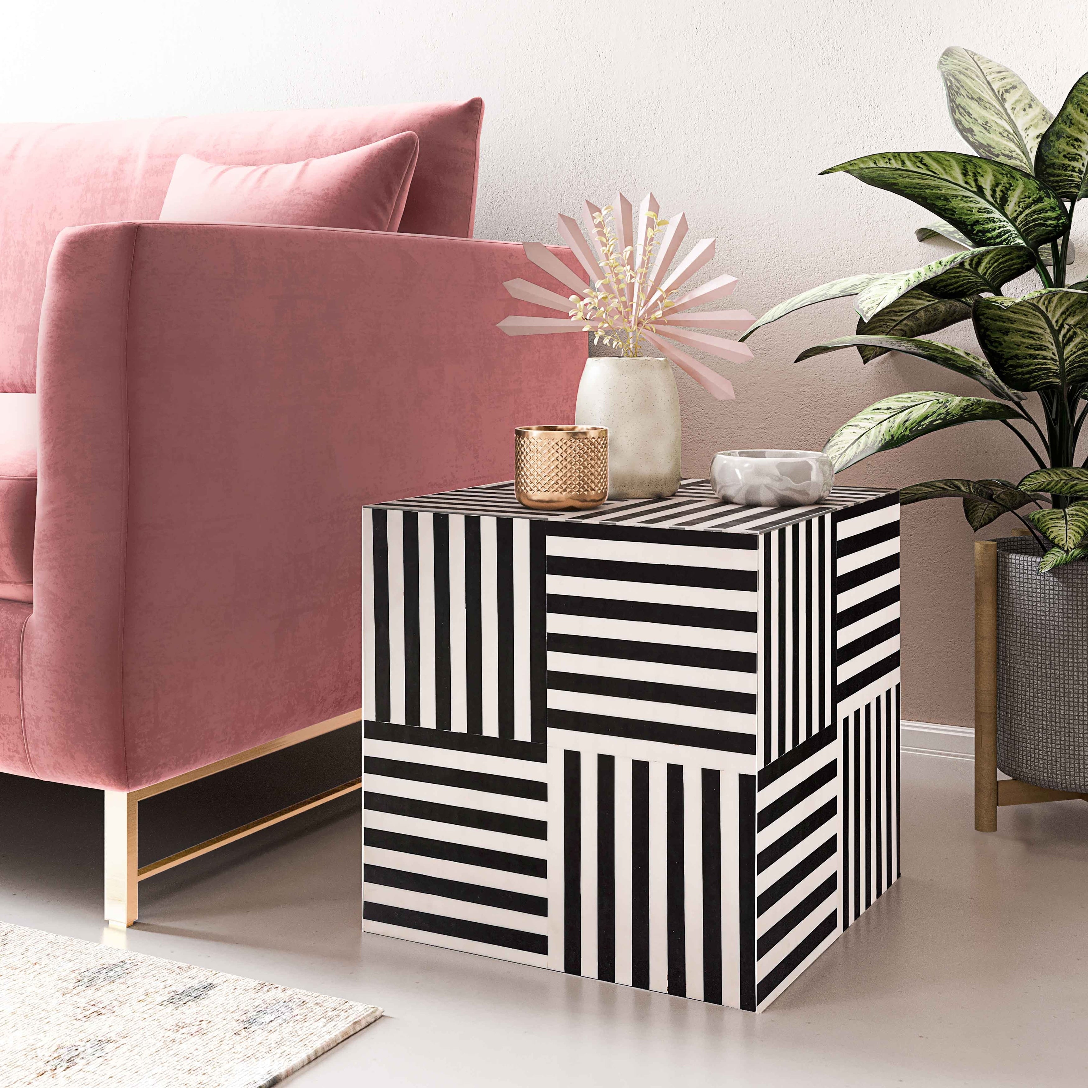 Cube Side Table 15 W X 15 D X 15 H