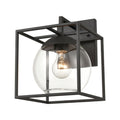 Cubed 1 Light Outdoor Sconce Charcoal