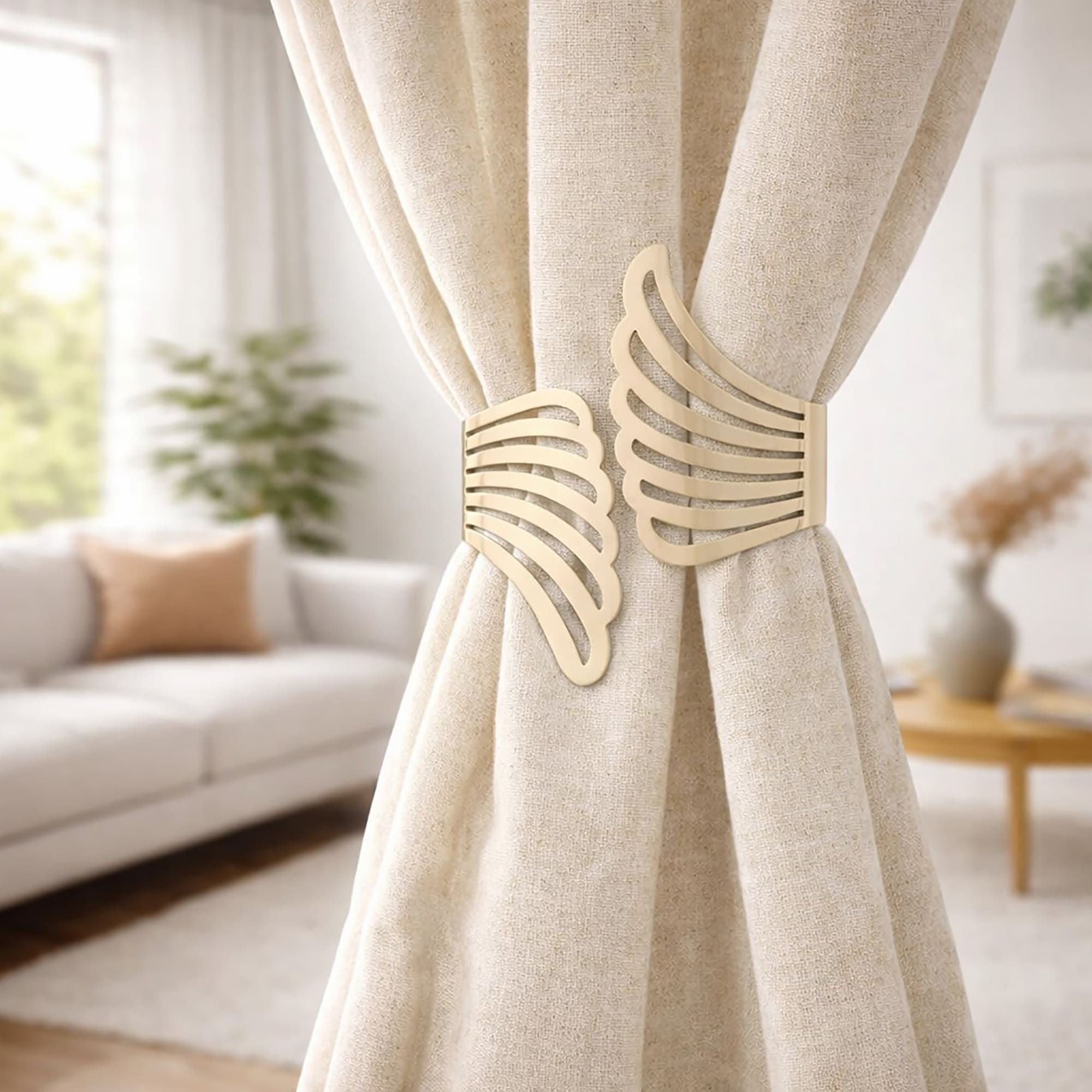 Evideco Cuff Metal Wings Tieback Angel