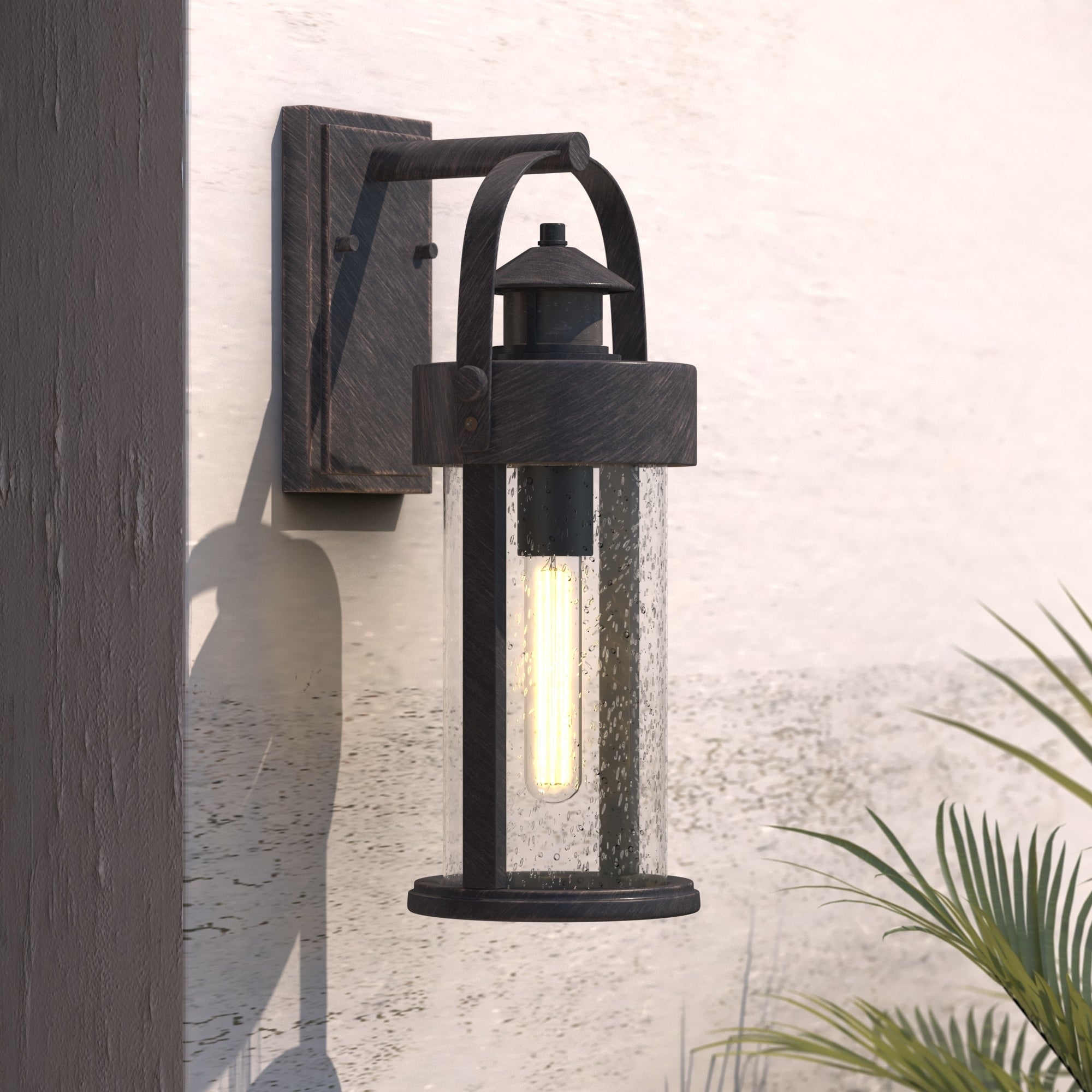 Vaxcel Cumberland Dualux 6 Outdoor Wall Light Rust Iron