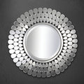 Cumulus Contemporary Silver Mirror By Foa