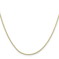 Curata 10K Yellow Gold 0.9Mm Round Snake Chain Necklace Lobster Options 16 18 20 24