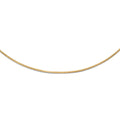 Curata 10K Yellow Gold Solid 1.0Mm Snake Wire Chain Necklace Lobster Options 16 18