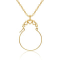 Curata 14K Yellow Gold 18 U.S. Marine Corps Cross Pendant Necklace